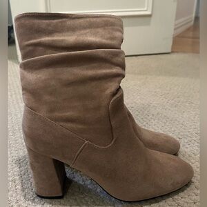 Bella Marie Tan Heeled Booties